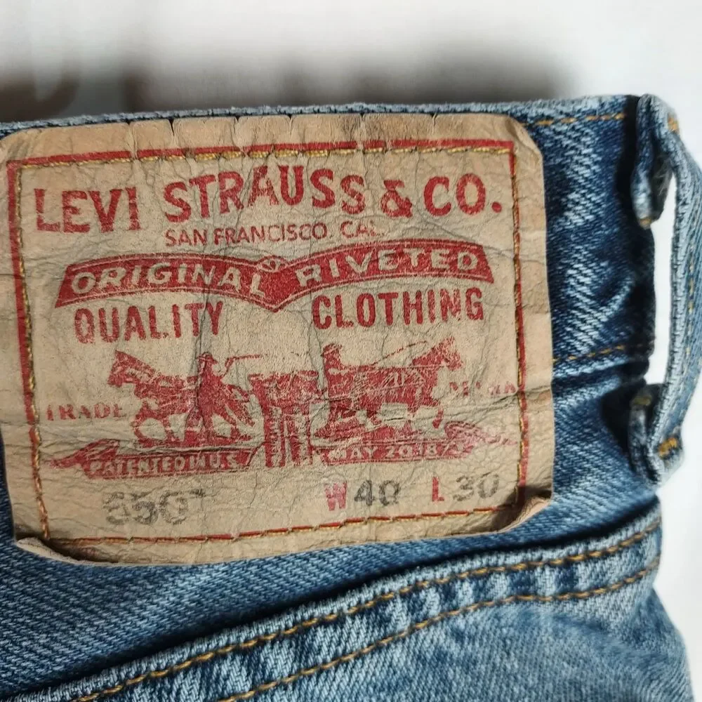 Levi’s 505 Straight Fit Jeans – Men’s W40 L30 – Classic Blue Denim